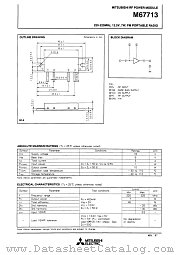 M67713 datasheet pdf Mitsubishi Electric Corporation
