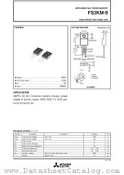 FS3KM-9 datasheet pdf Mitsubishi Electric Corporation