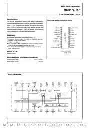 M52347FP datasheet pdf Mitsubishi Electric Corporation