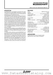 M32000D4AFP datasheet pdf Mitsubishi Electric Corporation