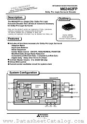 M62462FP datasheet pdf Mitsubishi Electric Corporation