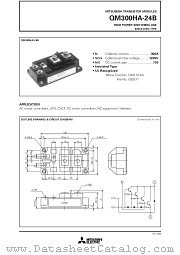 QM300HA-24B datasheet pdf Mitsubishi Electric Corporation