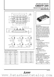 CM20TF-24H datasheet pdf Mitsubishi Electric Corporation