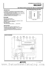 M62362P datasheet pdf Mitsubishi Electric Corporation