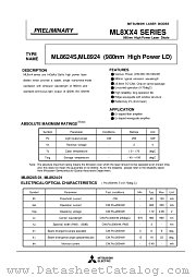 ML8XX4 datasheet pdf Mitsubishi Electric Corporation