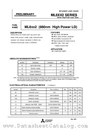 ML8XX2 datasheet pdf Mitsubishi Electric Corporation