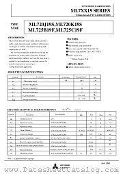 ML7XX19 datasheet pdf Mitsubishi Electric Corporation