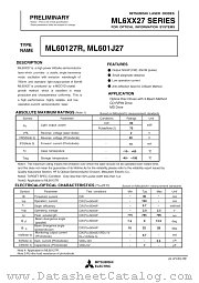 ML6XX27 datasheet pdf Mitsubishi Electric Corporation