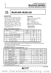 ML6XX25 datasheet pdf Mitsubishi Electric Corporation