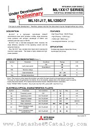 ML1XX17 datasheet pdf Mitsubishi Electric Corporation