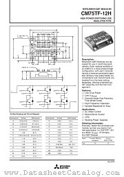 CM75TF-12H datasheet pdf Mitsubishi Electric Corporation