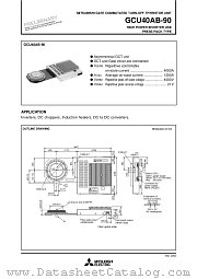 GCU40AB-90 datasheet pdf Mitsubishi Electric Corporation