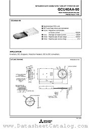 GCU40AA-90 datasheet pdf Mitsubishi Electric Corporation