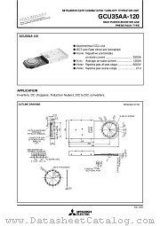 GCU35AA-120 datasheet pdf Mitsubishi Electric Corporation