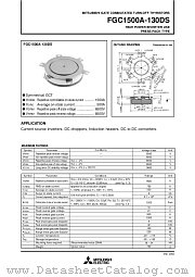 FGC1500A-130DS datasheet pdf Mitsubishi Electric Corporation