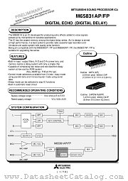 M65831AFP datasheet pdf Mitsubishi Electric Corporation