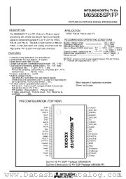 M65665SP datasheet pdf Mitsubishi Electric Corporation