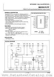 M62501P datasheet pdf Mitsubishi Electric Corporation