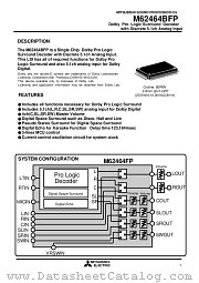 M62464BFP datasheet pdf Mitsubishi Electric Corporation