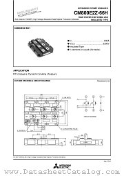CM800E2Z-66H datasheet pdf Mitsubishi Electric Corporation