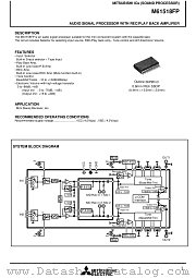 M61518FP datasheet pdf Mitsubishi Electric Corporation