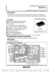 M61501FP datasheet pdf Mitsubishi Electric Corporation