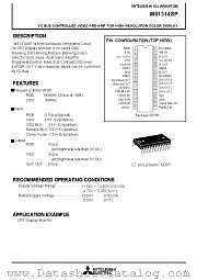 M61314SP datasheet pdf Mitsubishi Electric Corporation