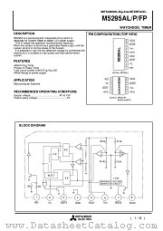 M5295AFP datasheet pdf Mitsubishi Electric Corporation
