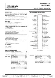 M52771ASP datasheet pdf Mitsubishi Electric Corporation