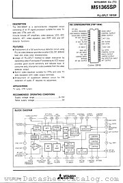 M51365SP datasheet pdf Mitsubishi Electric Corporation