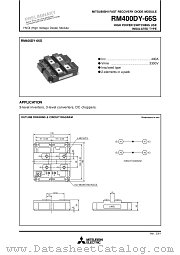 RM400DY-66S datasheet pdf Mitsubishi Electric Corporation