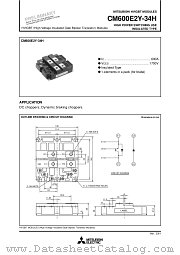 CM600E2Y-34H datasheet pdf Mitsubishi Electric Corporation