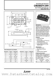 CM200DY-24H datasheet pdf Mitsubishi Electric Corporation