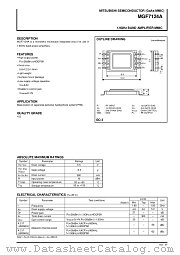 MGF7124A datasheet pdf Mitsubishi Electric Corporation