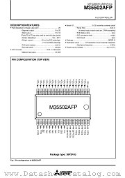 M35502AFP datasheet pdf Mitsubishi Electric Corporation