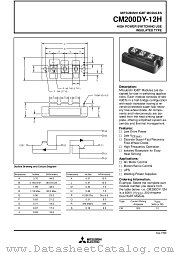 CM200DY-12H datasheet pdf Mitsubishi Electric Corporation