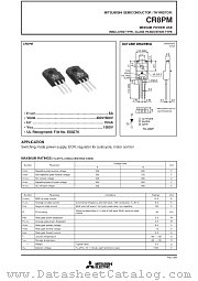 CR8PM datasheet pdf Mitsubishi Electric Corporation