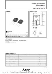 FS50SM-3 datasheet pdf Mitsubishi Electric Corporation