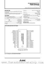M37532M4-XXXFP datasheet pdf Mitsubishi Electric Corporation