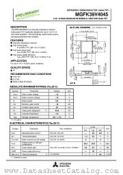 MGFK39V4045 datasheet pdf Mitsubishi Electric Corporation