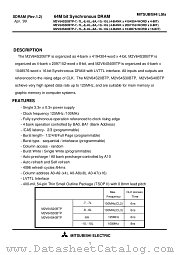 M2V64S30BTP-7L datasheet pdf Mitsubishi Electric Corporation