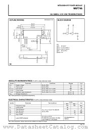M67746 datasheet pdf Mitsubishi Electric Corporation