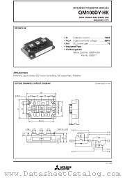 QM100DY-HK datasheet pdf Mitsubishi Electric Corporation