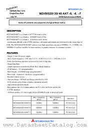 M2V56S20AKT-7 datasheet pdf Mitsubishi Electric Corporation