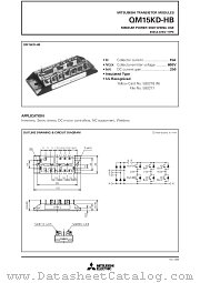 QM15KD-HB datasheet pdf Mitsubishi Electric Corporation