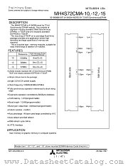 MH4S72CMA-12 datasheet pdf Mitsubishi Electric Corporation