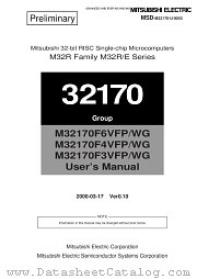 M32170F4VFP datasheet pdf Mitsubishi Electric Corporation