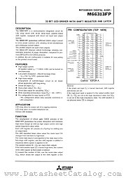 M66313FP datasheet pdf Mitsubishi Electric Corporation