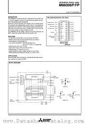 M66006P datasheet pdf Mitsubishi Electric Corporation