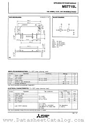 M57719L datasheet pdf Mitsubishi Electric Corporation
